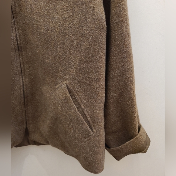 Armi Jeans 100% Wool Zip-Up Jacket - Brown - Size L - Picture 8 of 8